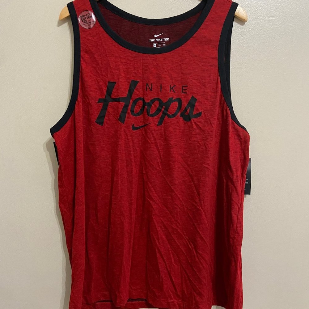 Nike Dri-FIT Dry Basketball Hoops Logo Tank Sleeveless Shirt BQ5144-657 NEW